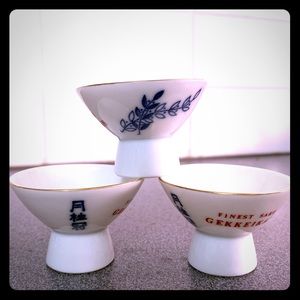 3 matching Sake cups